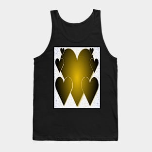 Hearts of Gold-Available As Art Prints-Mugs,Cases,Duvets,T Shirts,Stickers,etc Tank Top